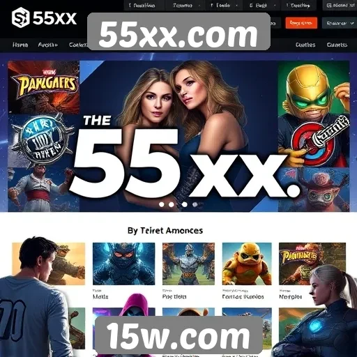 Perfil do site 55xx com foco em jogos e usuários